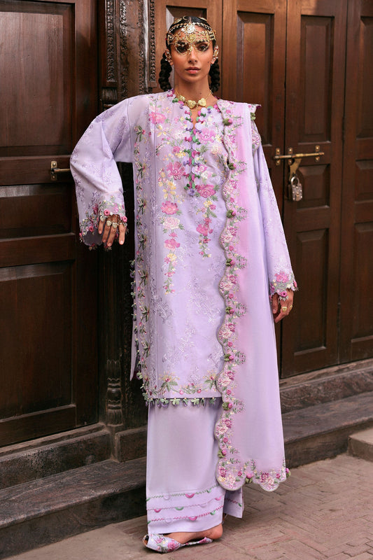 Zaha | Festive Lawn 25 | NILOFER (ZF-25-04) XS Lilac Lawn