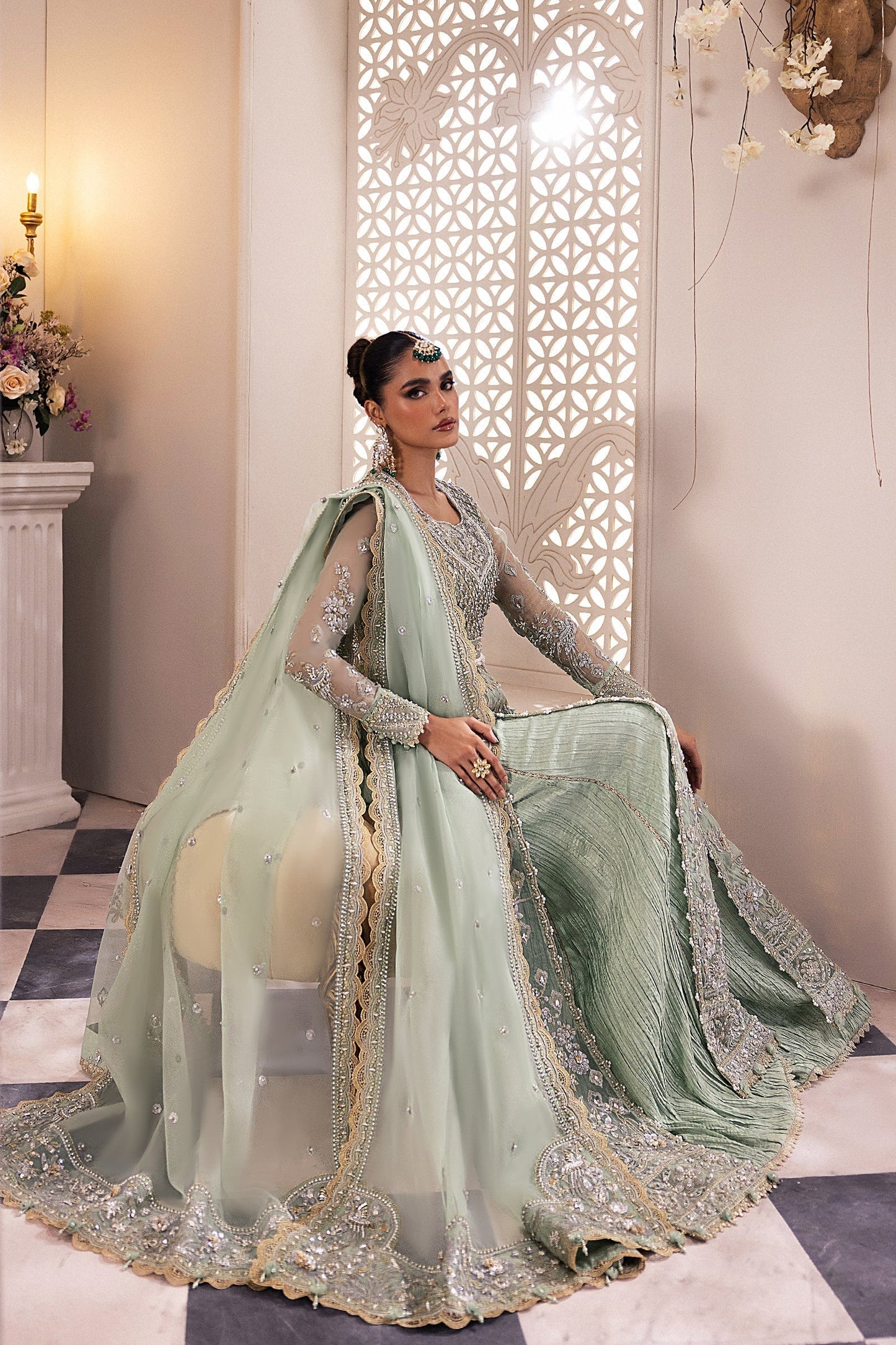 Zaha | Gossamer Formals 24 | SERAPHINA (ZC24-03) - Pakistani Designer Dress - by Zaha | Type: Bridal - 100% Original at Saira Sultan