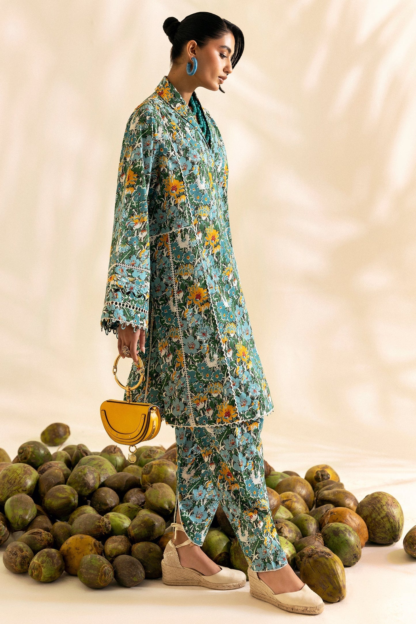 Zaha | Pop RTW | BRISA M Teal Green Lawn