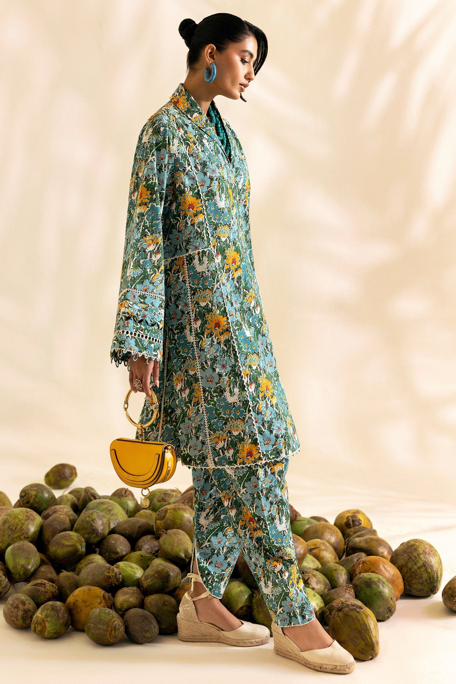 Zaha | Pop RTW | BRISA M Teal Green Lawn