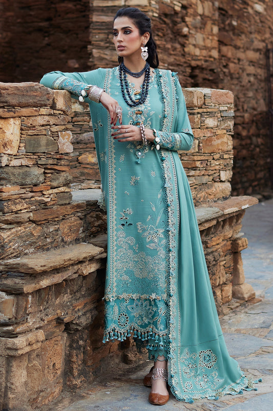 Elan | Winter Collection 24 | CELESTIA (EW24-09) XS Sky Blue Khaddar