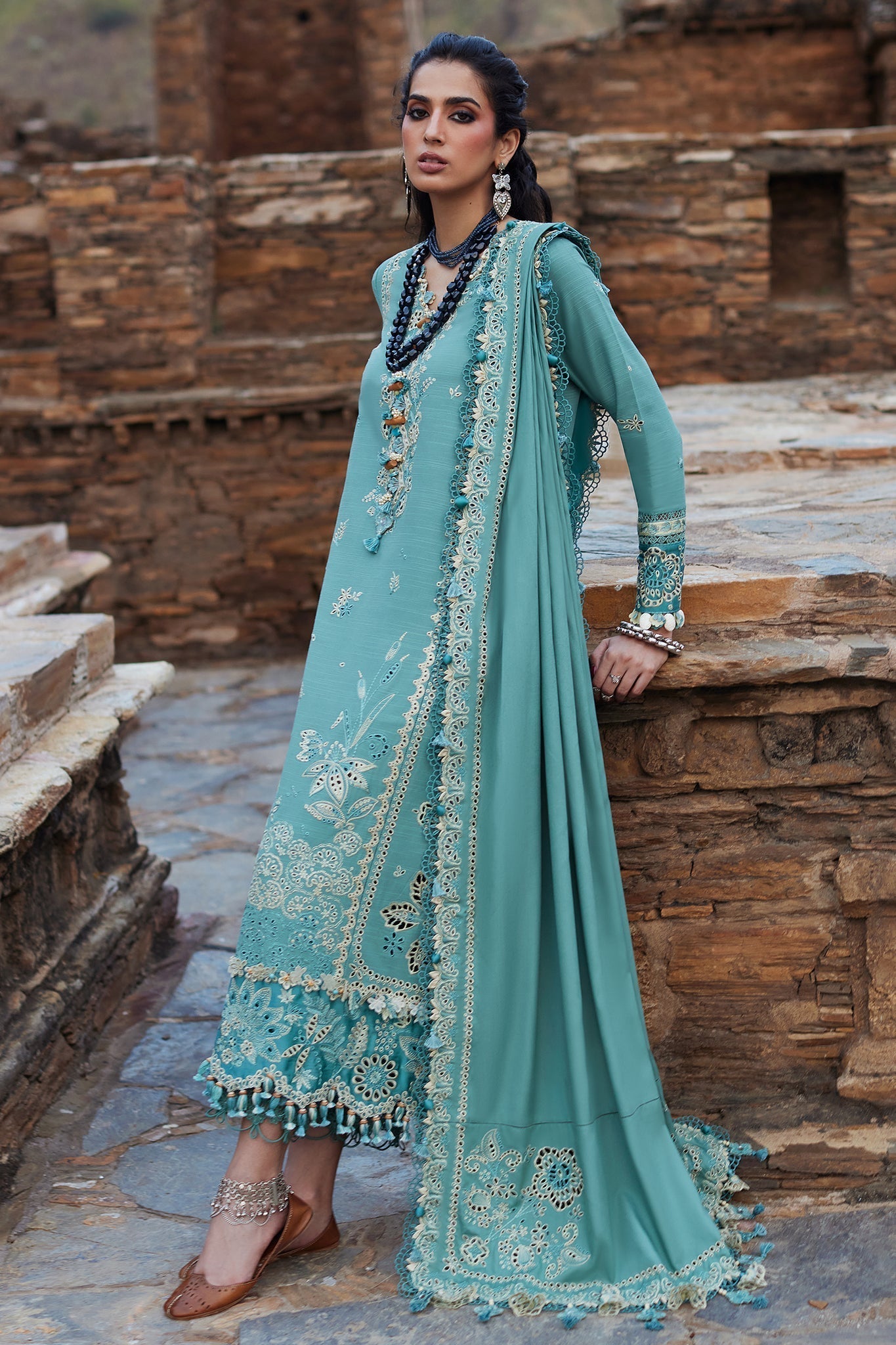 Elan | Winter Collection 24 | CELESTIA (EW24-09) S Sky Blue Khaddar