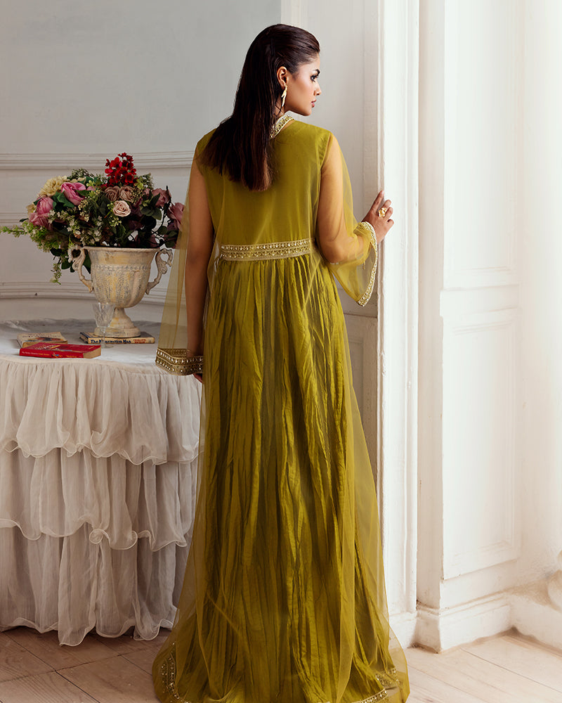 Ain | Zahra Formal Edit 25 | AN-111 M Mustard Chiffon