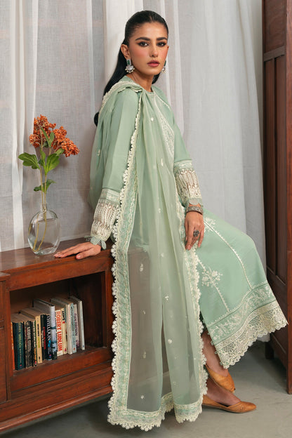 Zaha | Aangan Ready to Wear | CHANDNI (ZRW-20904) L Sage Khaddar