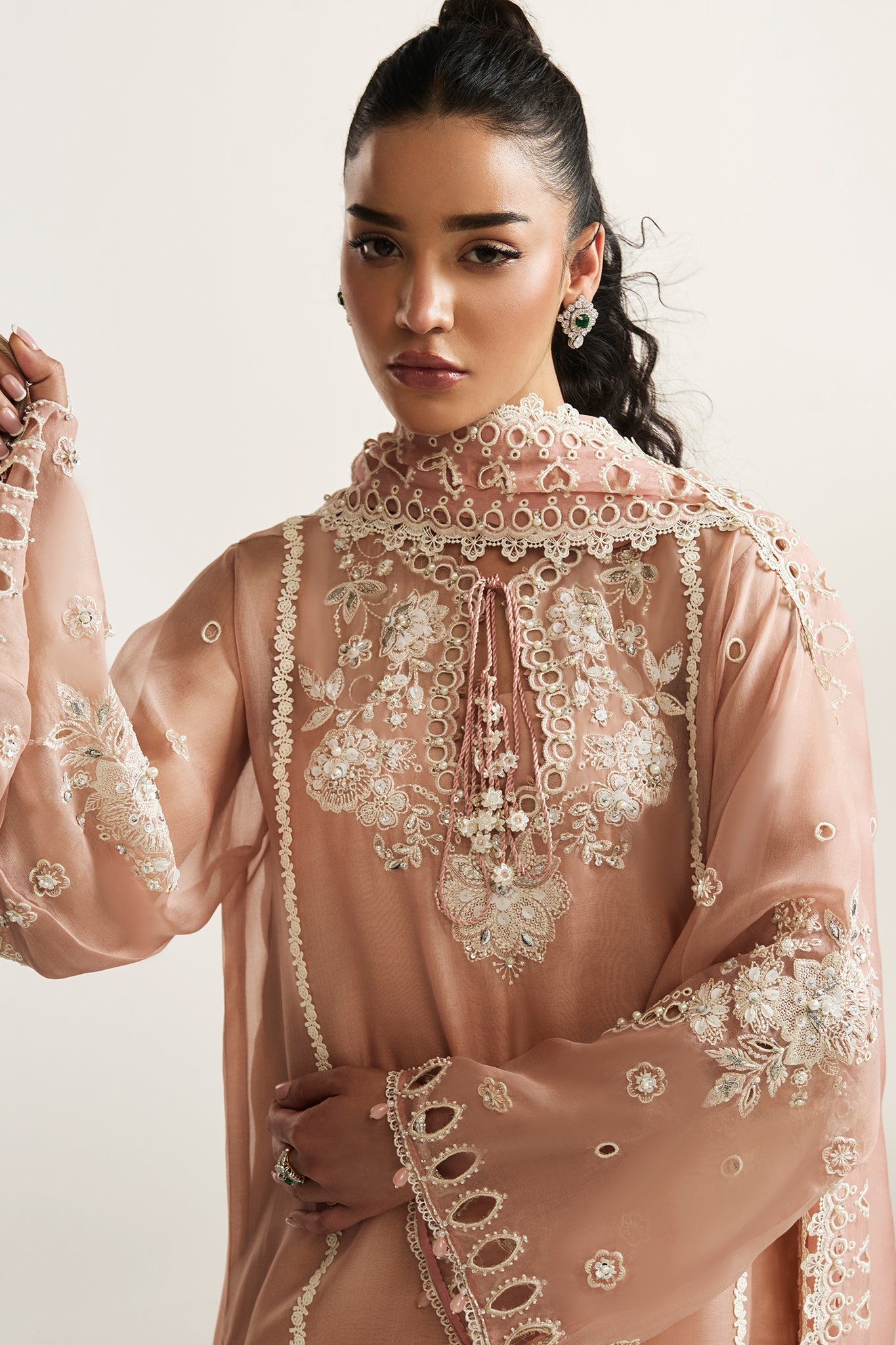Elan I Vital Ornee I FLEUR DE ROSE (EV-21358) - Pakistani Designer Dress - by Elan - Type : Ladies Clothes - 100% Original at Saira Sultan