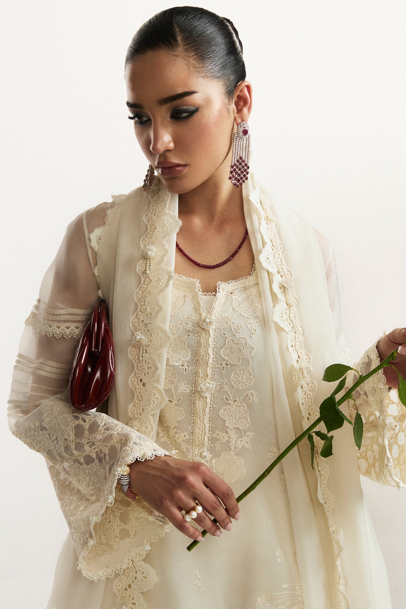 Elan I Vital Ornee I PERLE D'HIVER (EV-21353) - Pakistani Designer Dress - by Elan - Type : Ladies Clothes - 100% Original at Saira Sultan
