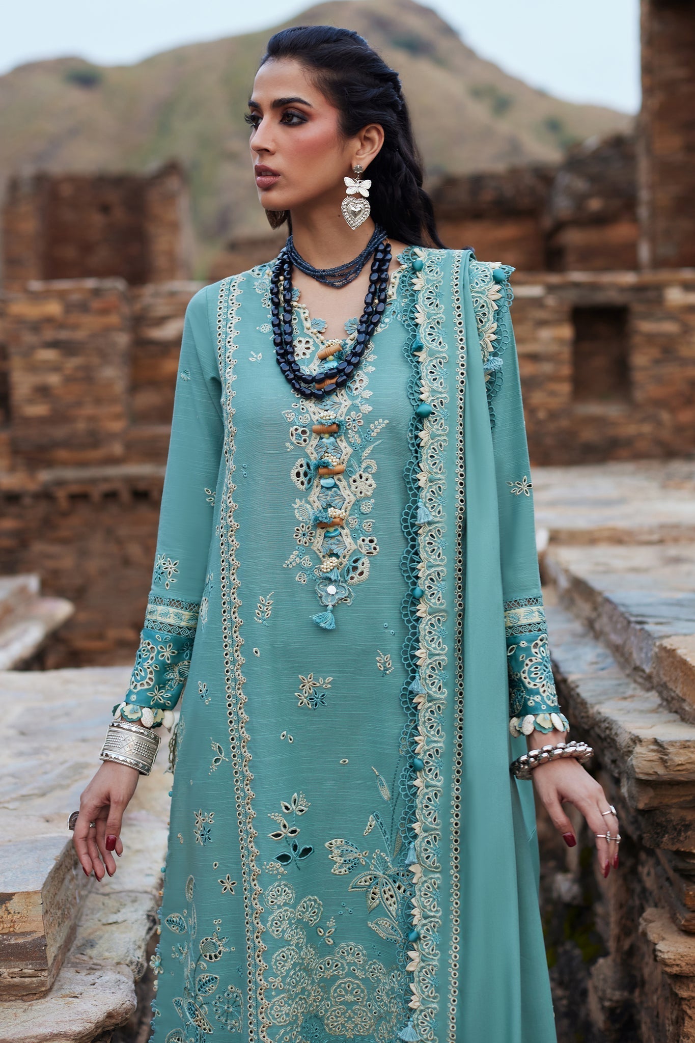 Elan | Winter Collection 24 | CELESTIA (EW24-09) L Sky Blue Khaddar