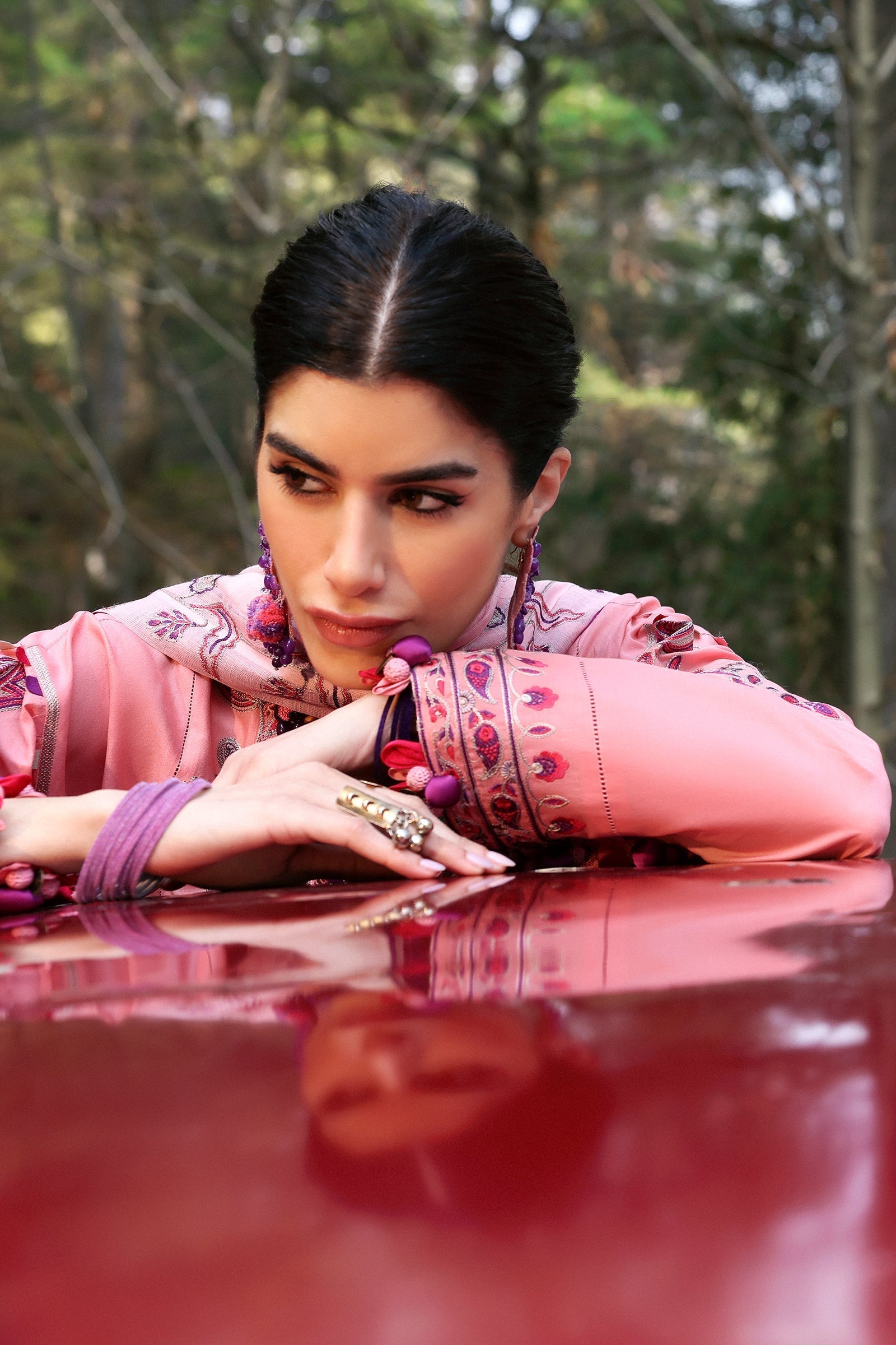 Zaha | Lawn 25 | ZARIAH (ZL25-09 B) XL Blush Pink Lawn