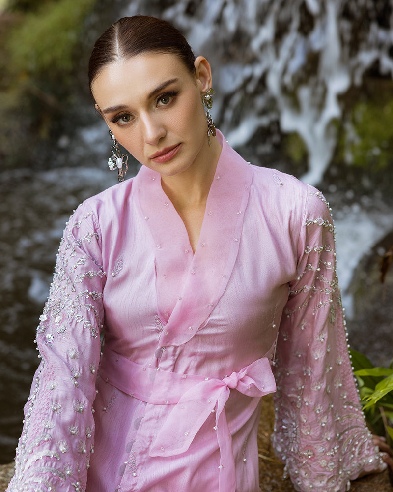 Ain | Cascade Party Wears | AN-101 M Lilac Korean Silk