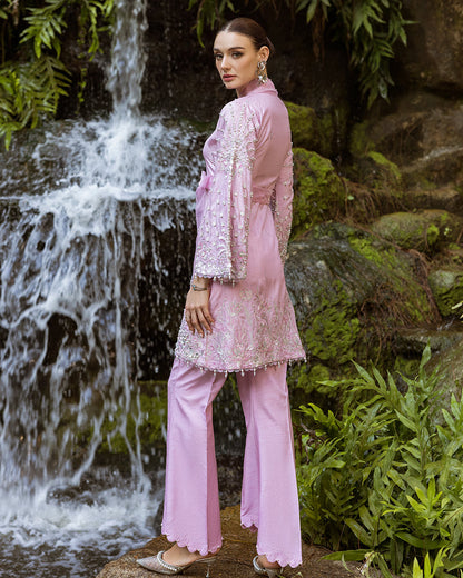 Ain | Cascade Party Wears | AN-101 S Lilac Korean Silk