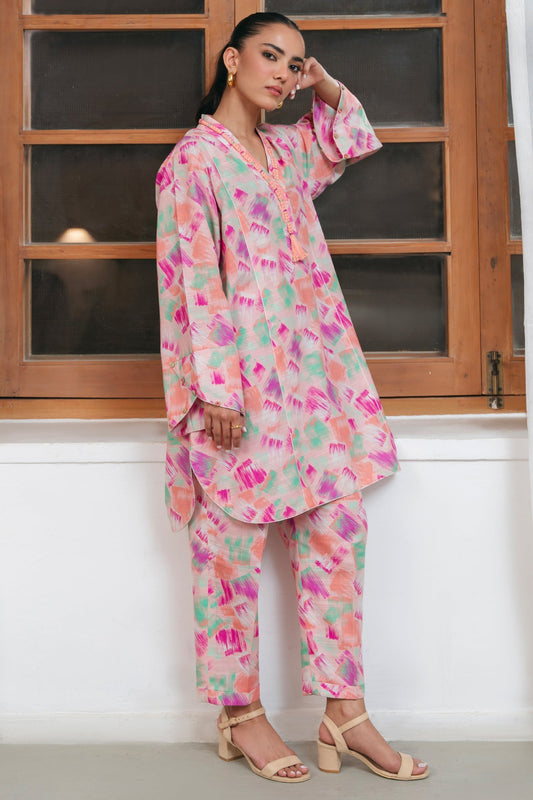 Zaha | Aangan Ready to Wear | SERENA (ZRW-21337) XS Multi Khaddar