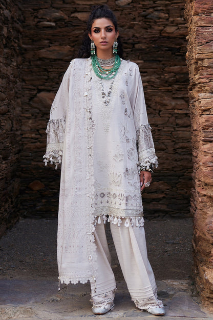 Elan | Winter Collection 24 | THALINA (EW24-05) XS White Jacquard