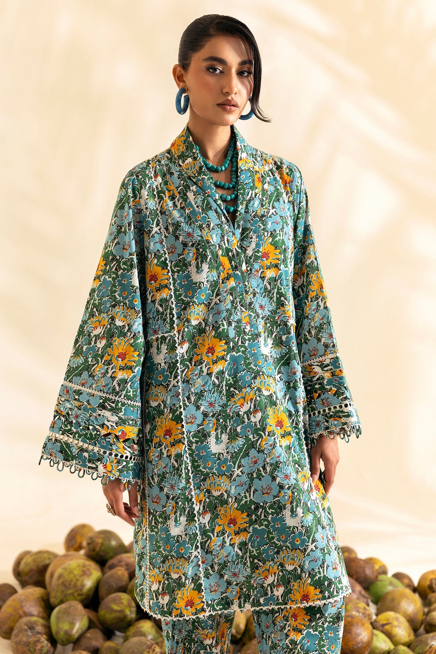 Zaha | Pop RTW | BRISA S Teal Green Lawn