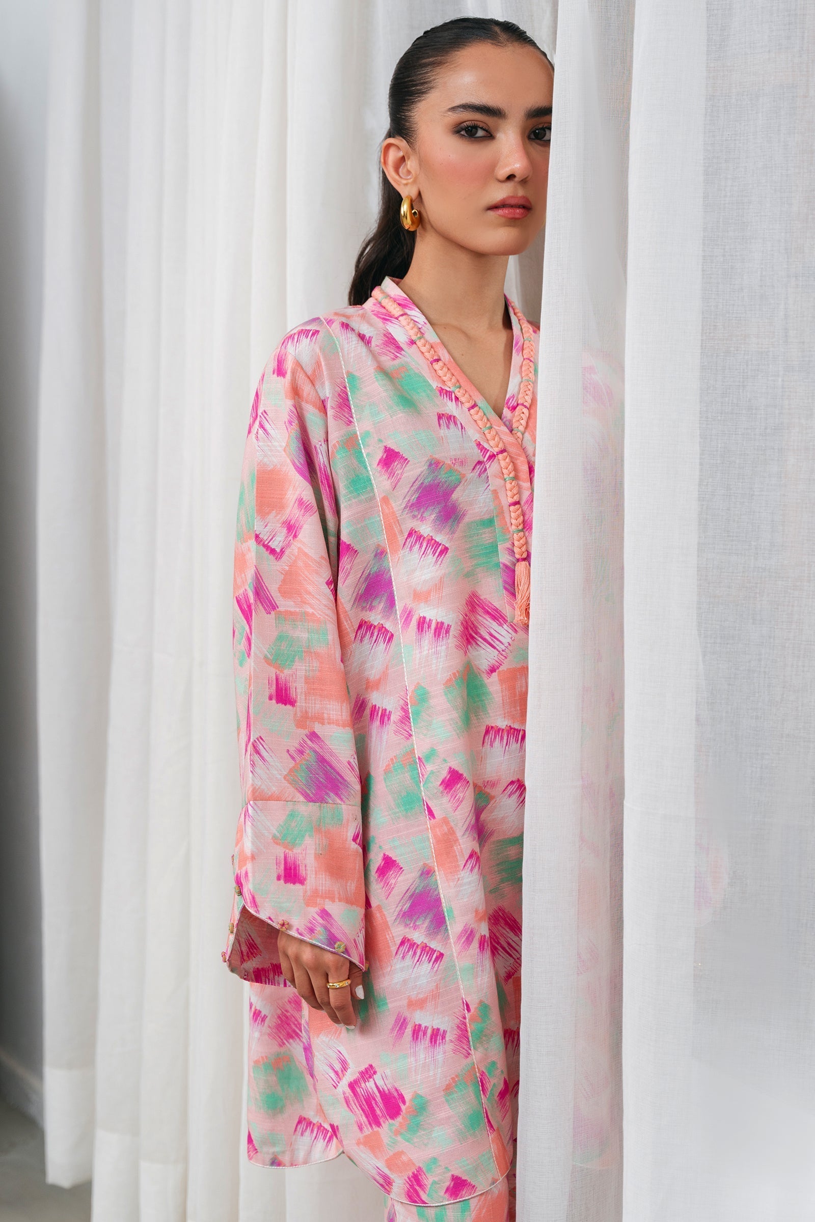 Zaha | Aangan Ready to Wear | SERENA (ZRW-21337) S Multi Khaddar