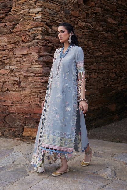 Elan | Winter Collection 24 | SERAPHINA (EW24-01) S Sky Blue Khaddar