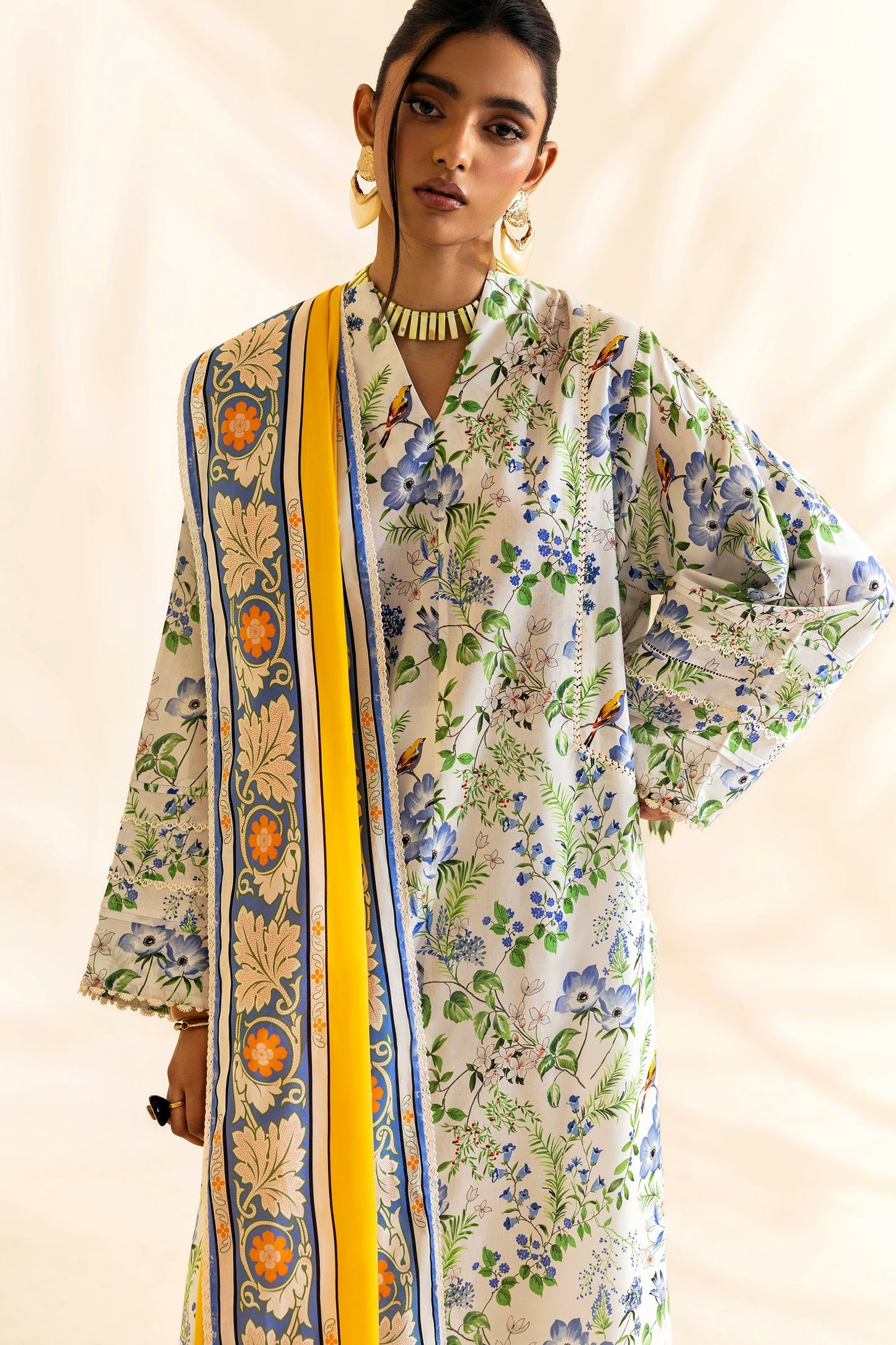 Zaha | Pop RTW | SUNDARA M Ivory Lawn