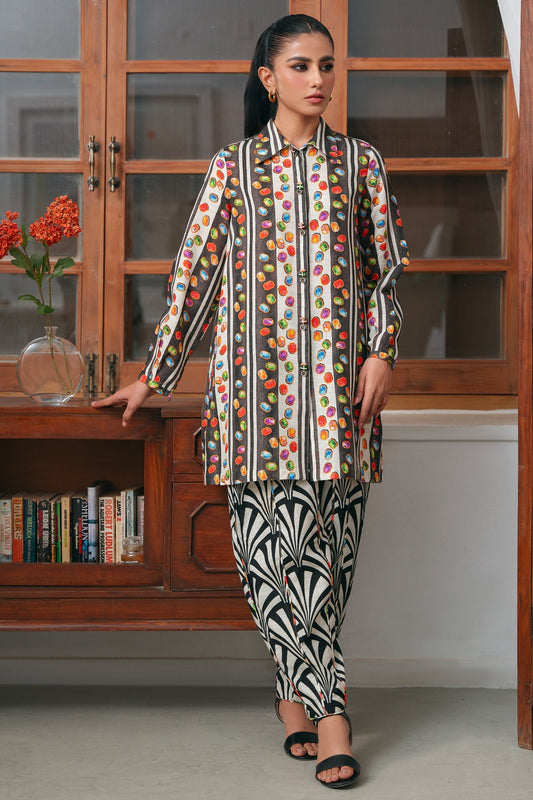 Zaha | Aangan Ready to Wear | AMARA (ZRW-21328) XS Multi Khaddar