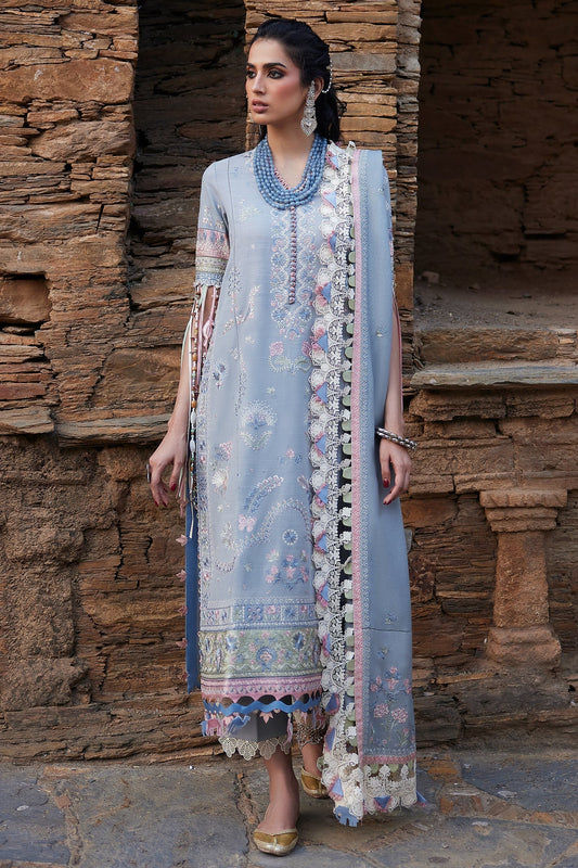 Elan | Winter Collection 24 | SERAPHINA (EW24-01) XS Sky Blue Khaddar
