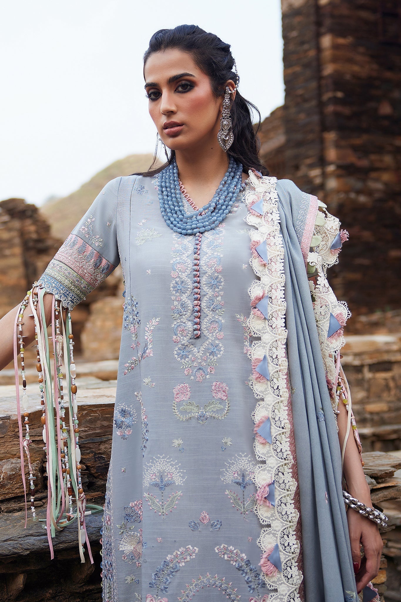 Elan | Winter Collection 24 | SERAPHINA (EW24-01) L Sky Blue Khaddar