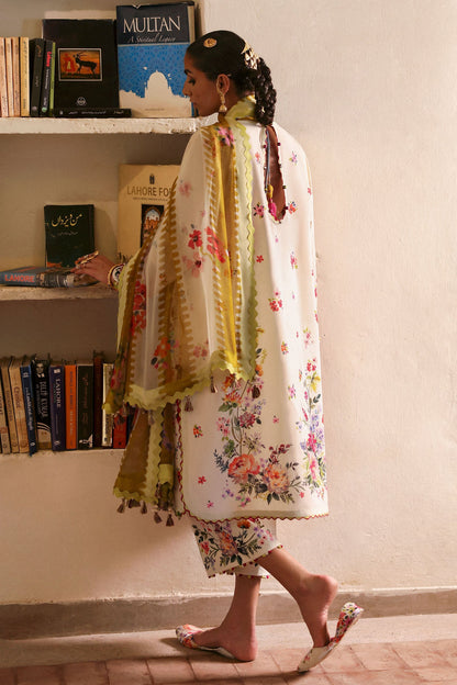 Zaha | Festive Lawn 25 | CHANDNI (ZF-25-10) S Beige Lawn