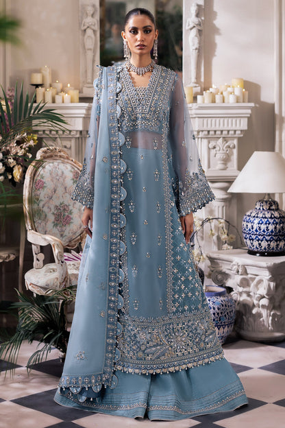 Zaha | Gossamer Formals 24 | AZURA (ZC24-07) - Pakistani Designer Dress - by Zaha | Type: Bridal - 100% Original at Saira Sultan