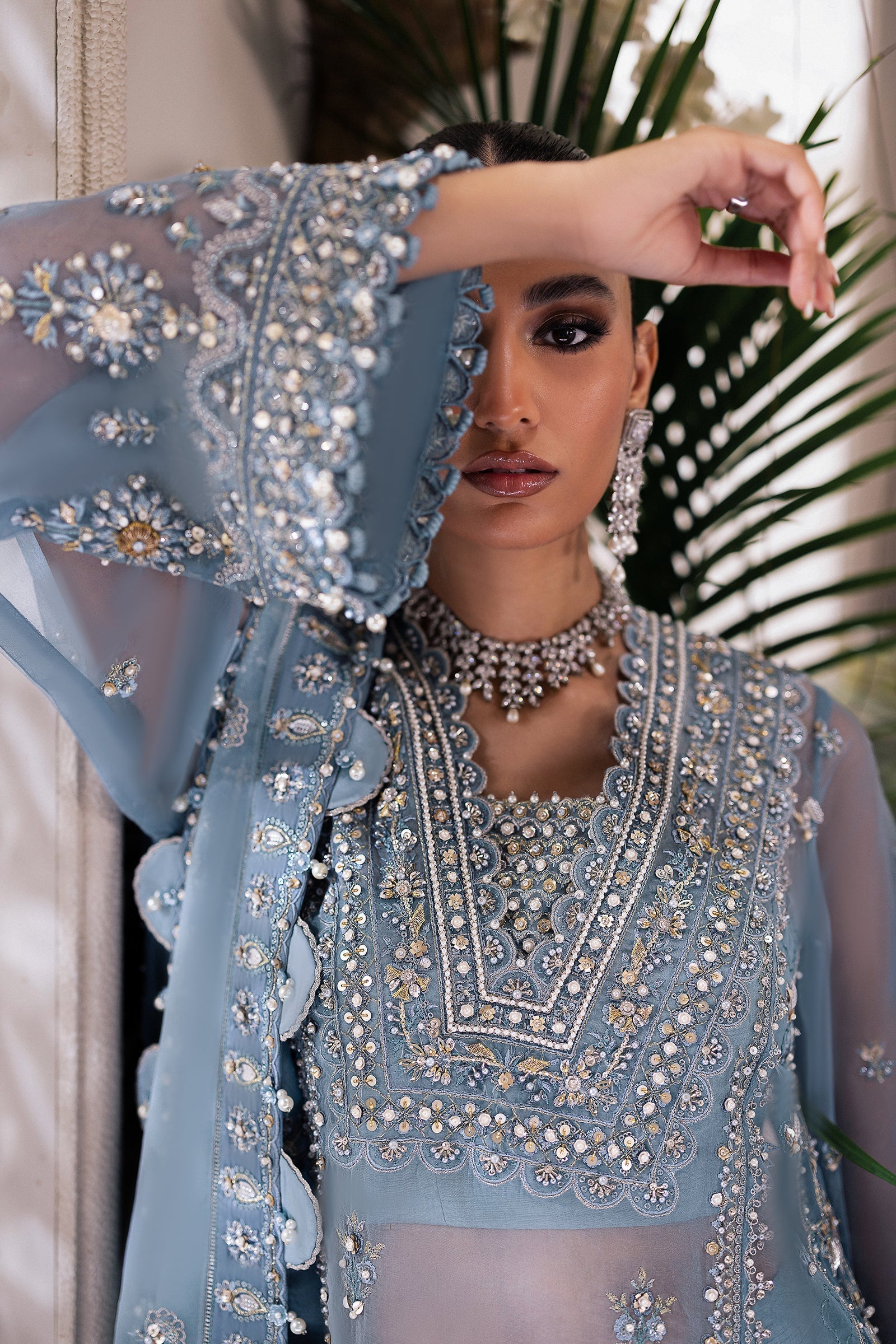Zaha | Gossamer Formals 24 | AZURA (ZC24-07) - Pakistani Designer Dress - by Zaha | Type: Bridal - 100% Original at Saira Sultan