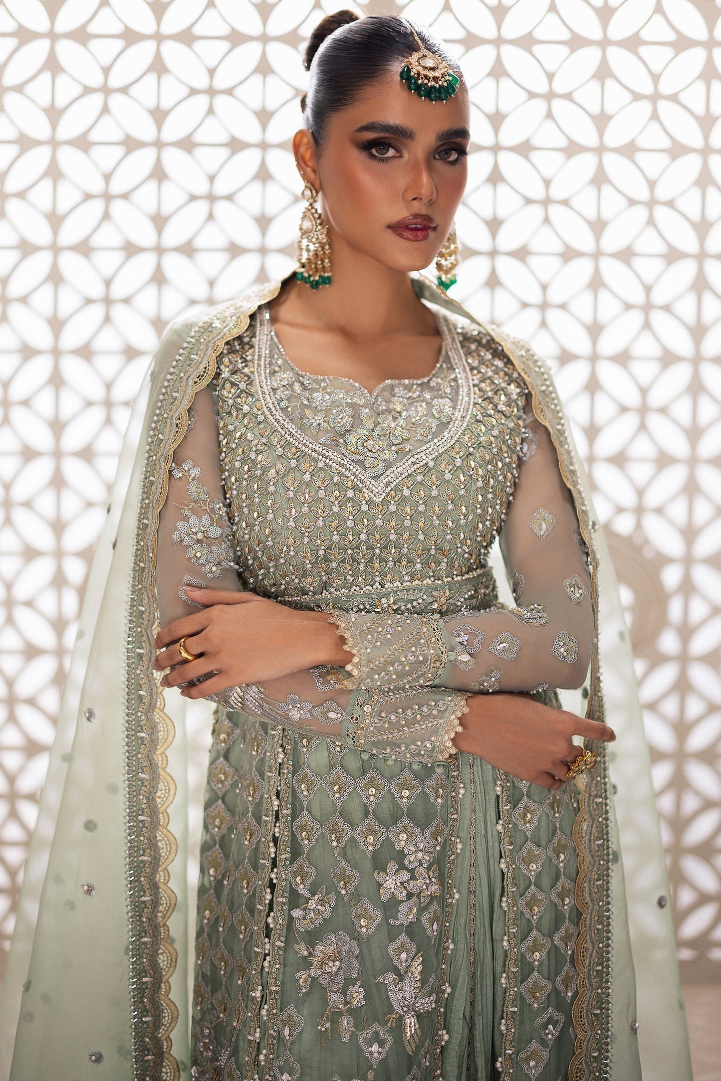 Zaha | Gossamer Formals 24 | SERAPHINA (ZC24-03) - Pakistani Designer Dress - by Zaha | Type: Bridal - 100% Original at Saira Sultan