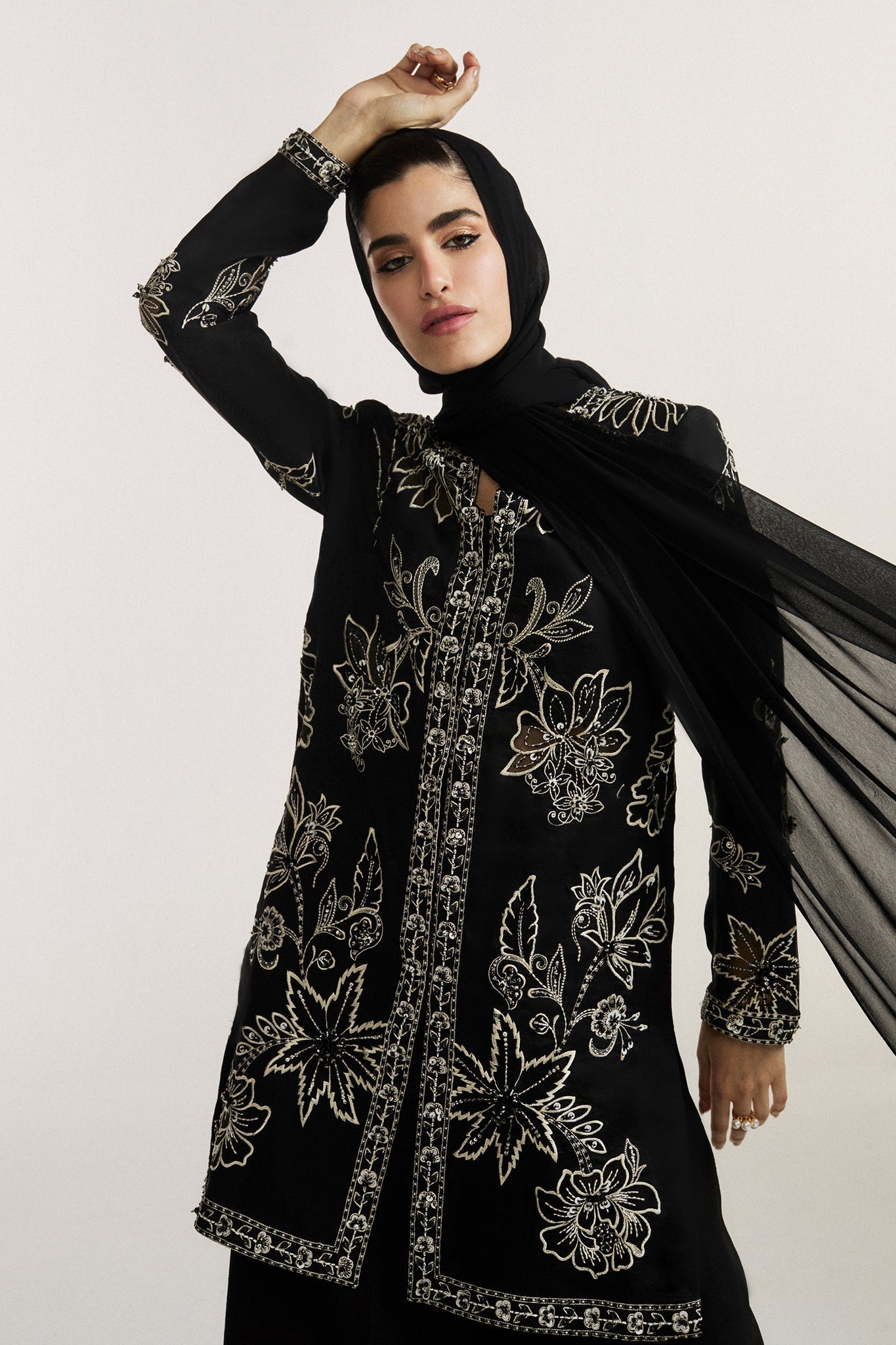 Elan I Vital Ornee I NOCTURNE ELITAIRE (EV-21360) - Pakistani Designer Dress - by Elan - Type : Ladies Clothes - 100% Original at Saira Sultan