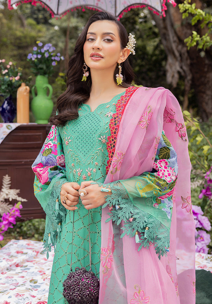 Altan | Garden of grace | ALT-02 Azure Petals M Mint Green Lawn
