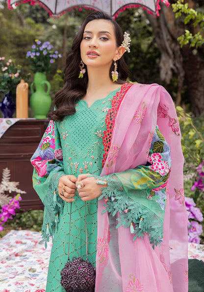 Altan | Garden of grace | ALT-02 Azure Petals M Mint Green Lawn
