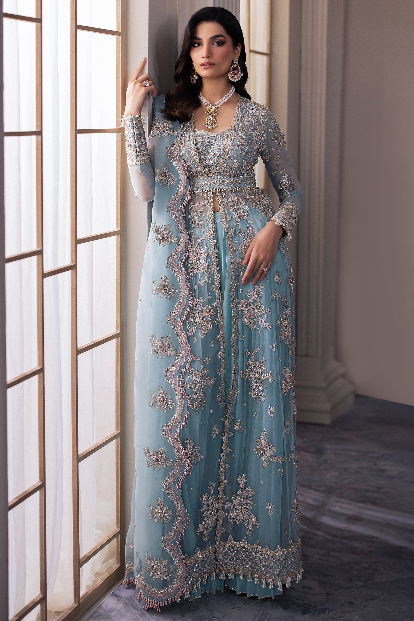 Zaha | Gossamer Formals 24 | KIANA (ZC24-04) - Pakistani Designer Dress - by Zaha | Type: Bridal - 100% Original at Saira Sultan