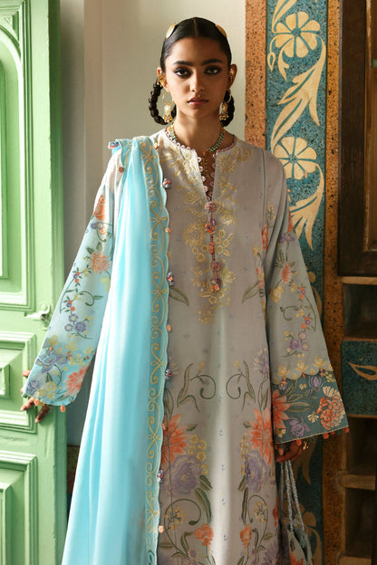 Zaha | Festive Lawn 25 | SHEHRBANO (ZF-25-03) S Ivory Lawn