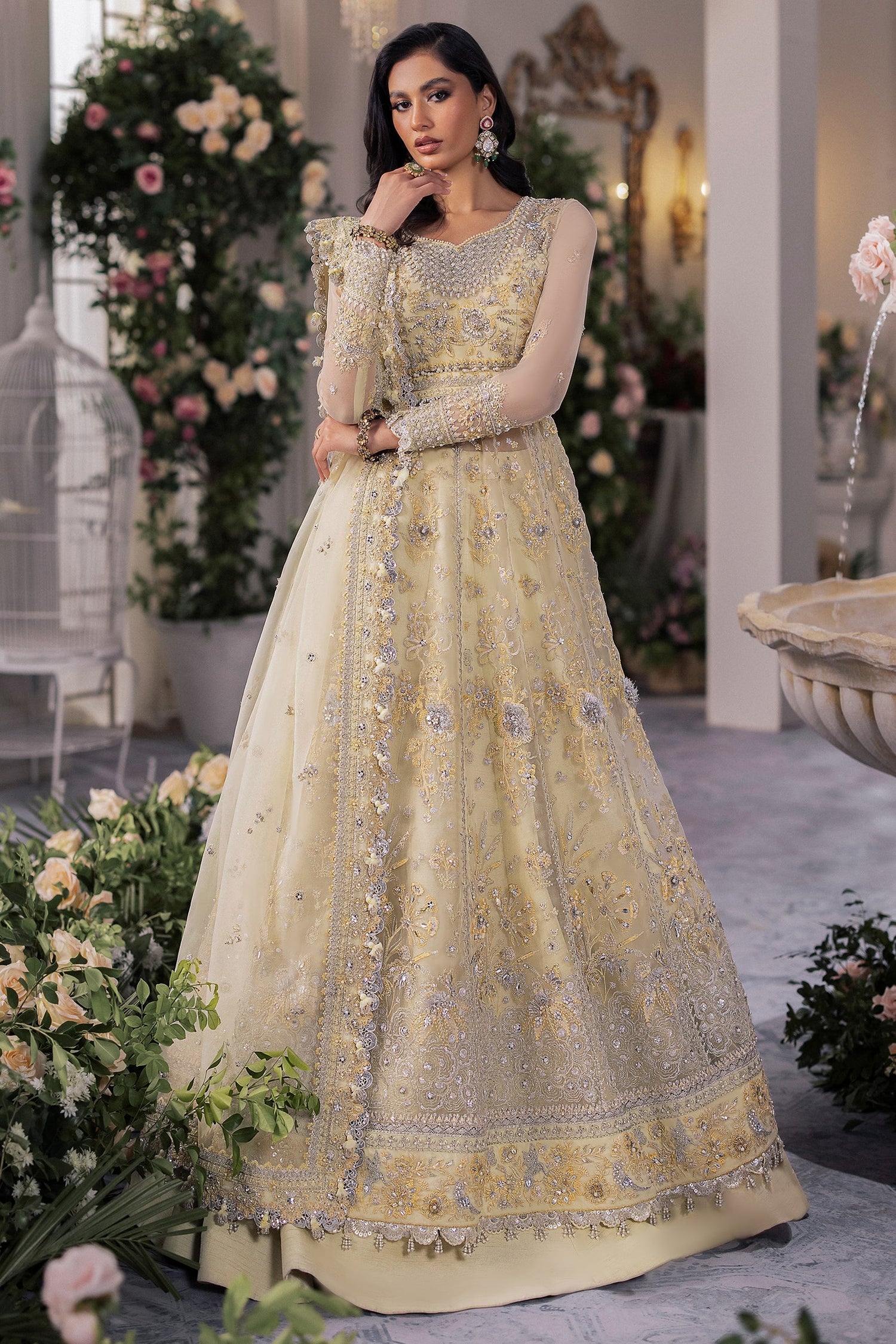 Zaha | Gossamer Formals 24 | SOLƒ‰LIA (ZC24-08) - Pakistani Designer Dress - by zaha | Type: Bridal - 100% Original at Saira Sultan