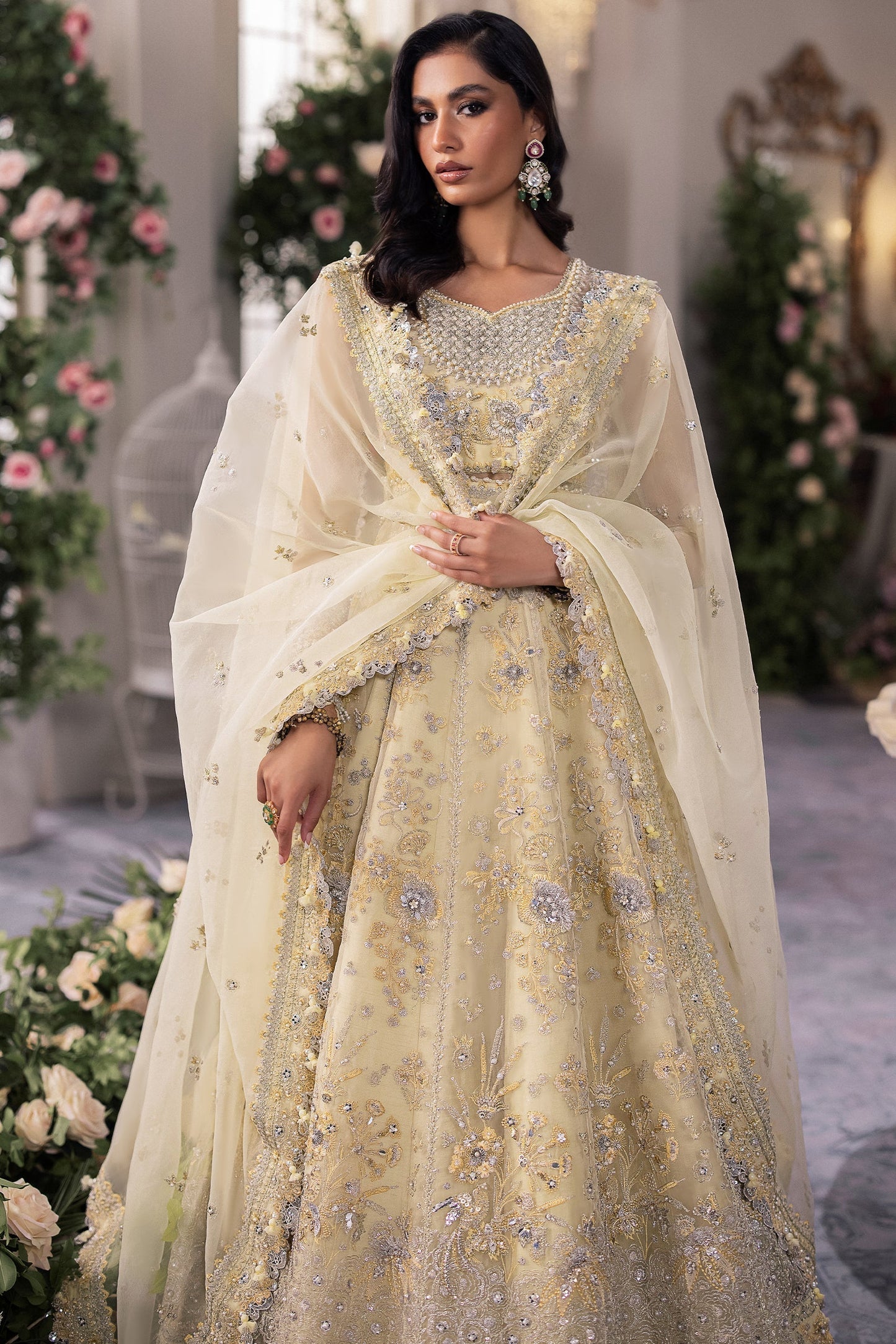 Zaha | Gossamer Formals 24 | SOLƒ‰LIA (ZC24-08) - Pakistani Designer Dress - by zaha | Type: Bridal - 100% Original at Saira Sultan