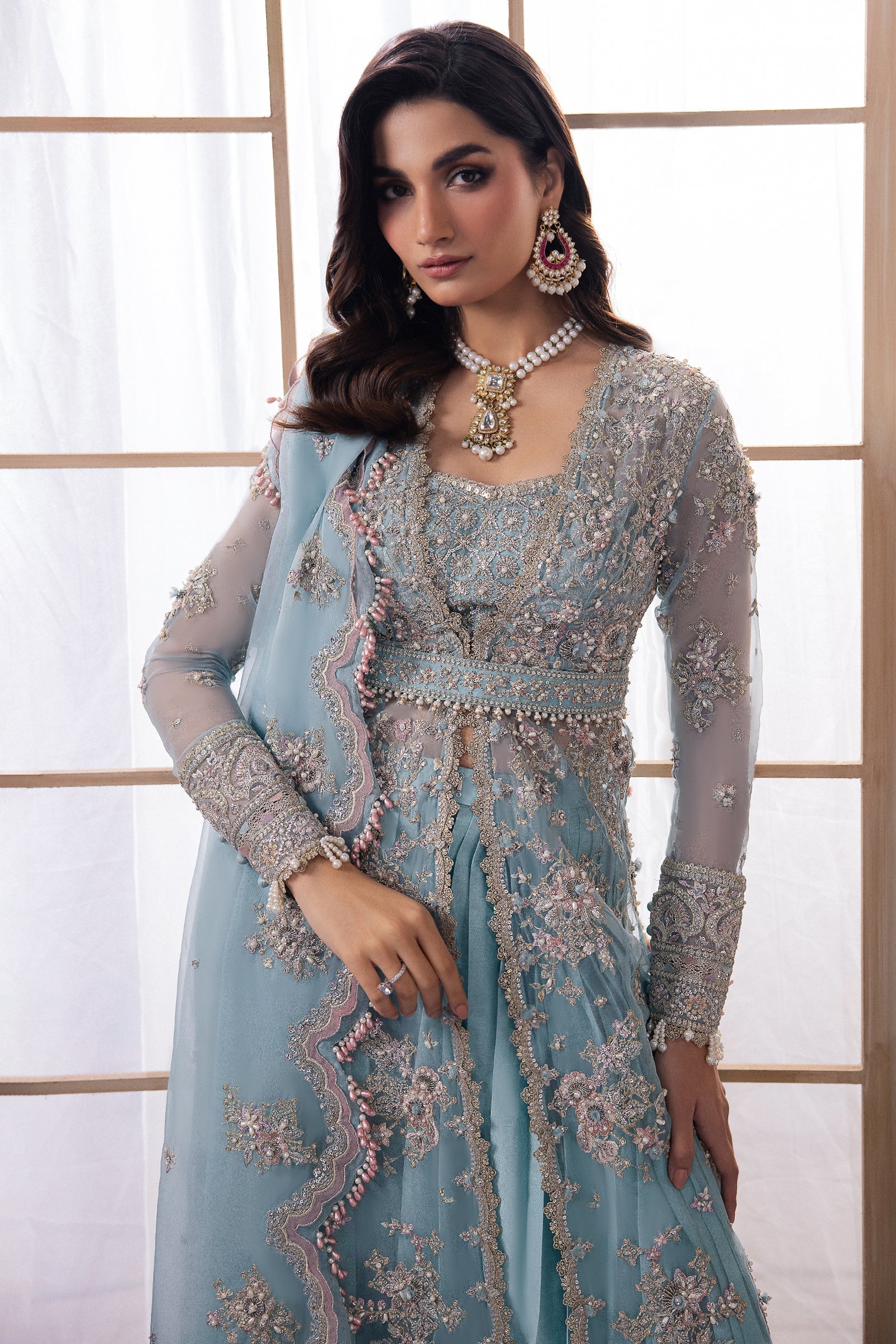 Zaha | Gossamer Formals 24 | KIANA (ZC24-04) - Pakistani Designer Dress - by Zaha | Type: Bridal - 100% Original at Saira Sultan