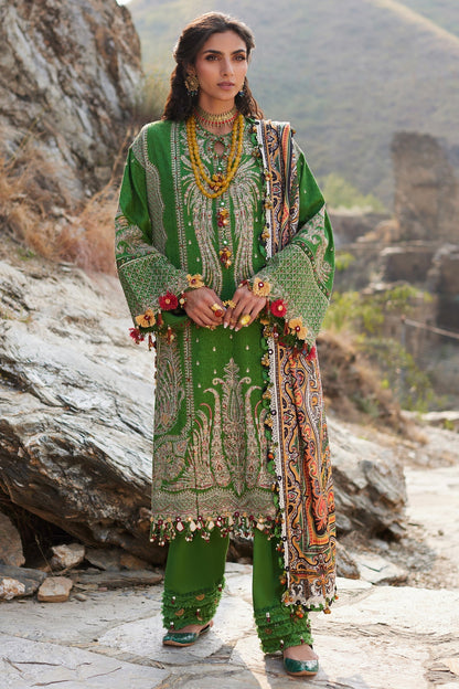 Elan | Winter Collection 24 | CORA (EW24-03) XS Green Jacquard