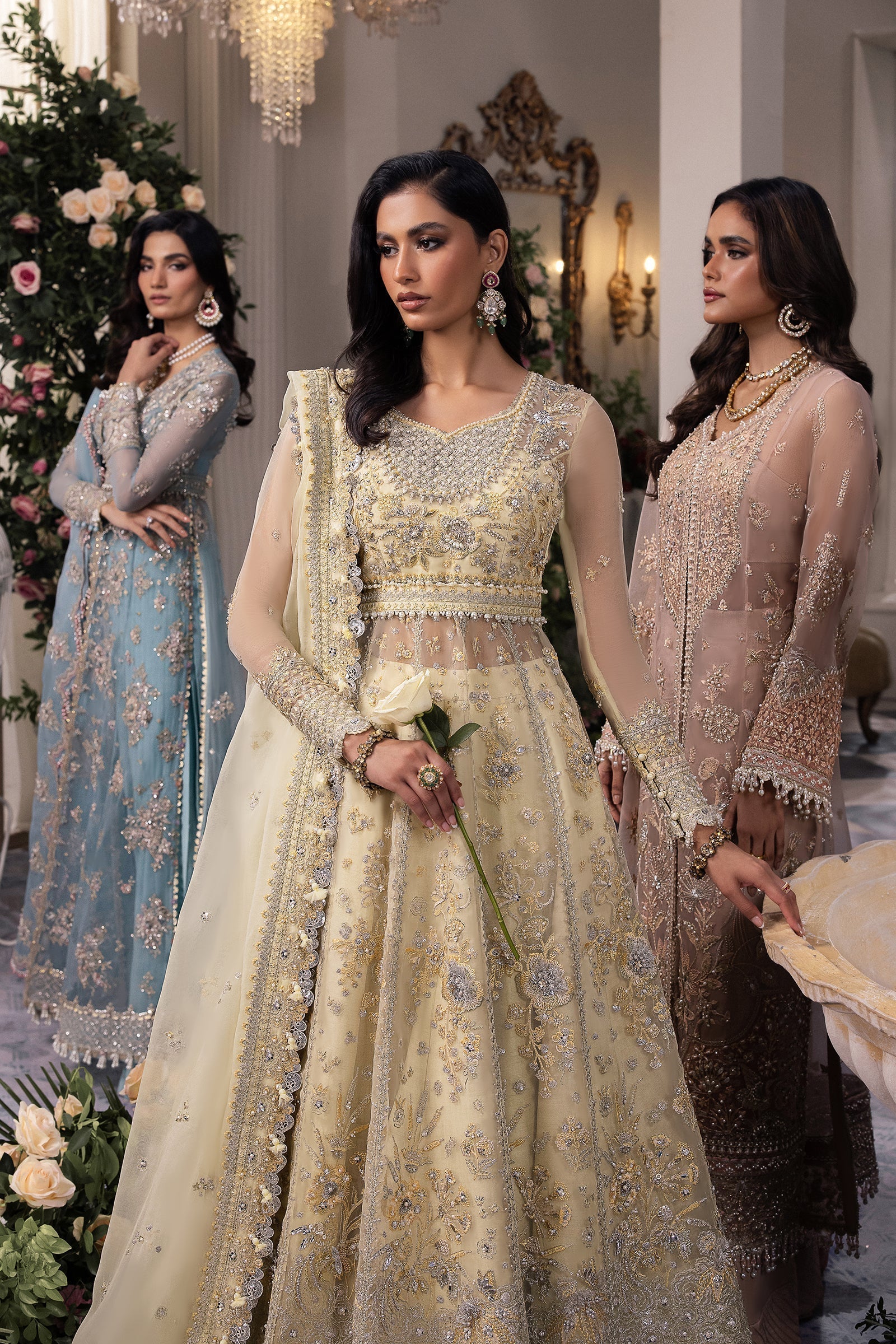 Zaha | Gossamer Formals 24 | SOLƒ‰LIA (ZC24-08) - Pakistani Designer Dress - by zaha | Type: Bridal - 100% Original at Saira Sultan