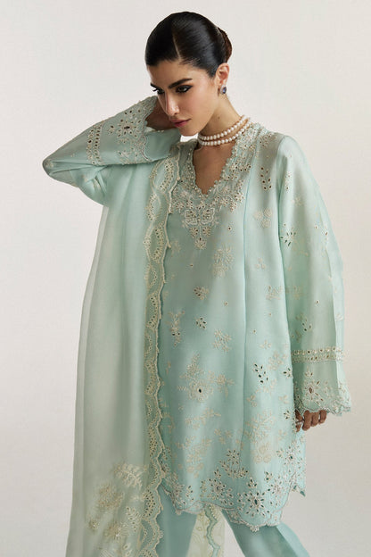 Elan I Vital Ornee I BLEU SERENITE (EV-21359) - Pakistani Designer Dress - by Elan - Type : Ladies Clothes - 100% Original at Saira Sultan