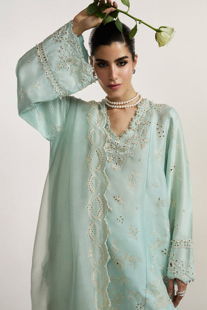Elan I Vital Ornee I BLEU SERENITE (EV-21359) - Pakistani Designer Dress - by Elan - Type : Ladies Clothes - 100% Original at Saira Sultan