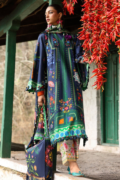 Zaha | Lawn 25 | AMANI (ZL25-06 B) S Midnight Blue Lawn