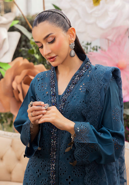 Altan | Garden of grace | ALT-09 Moonflower Haze XL Teal Blue Lawn