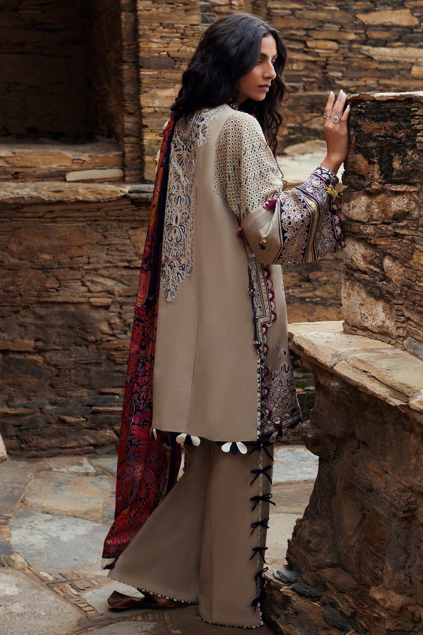 Elan | Winter Collection 24 | ARSIA (EW24-02) S Beige Khaddar
