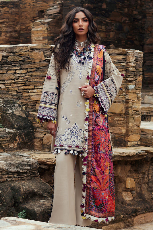 Elan | Winter Collection 24 | ARSIA (EW24-02) XS Beige Khaddar