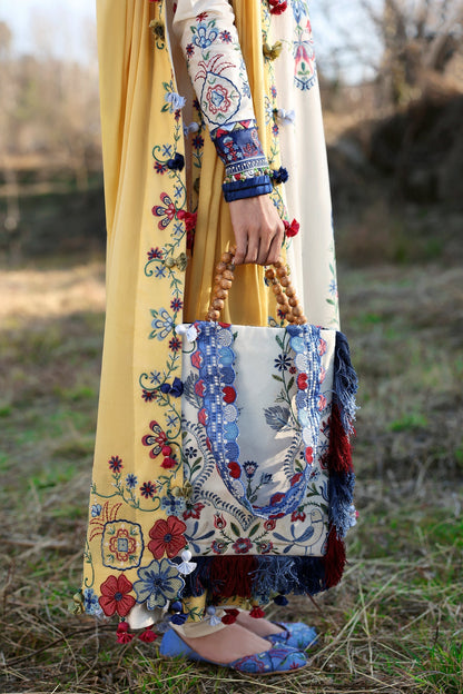 Zaha | Lawn 25 | KASHUR (ZL25-11 B) L Off White Lawn