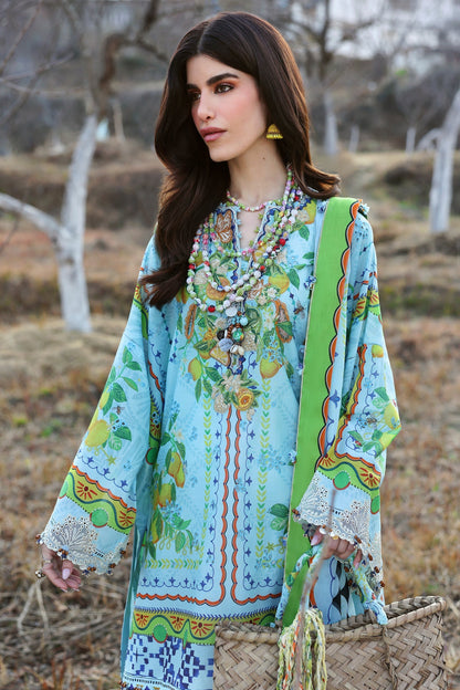 Zaha | Lawn 25 | DAHLIA (ZL25-04 B) S Aqua Lawn