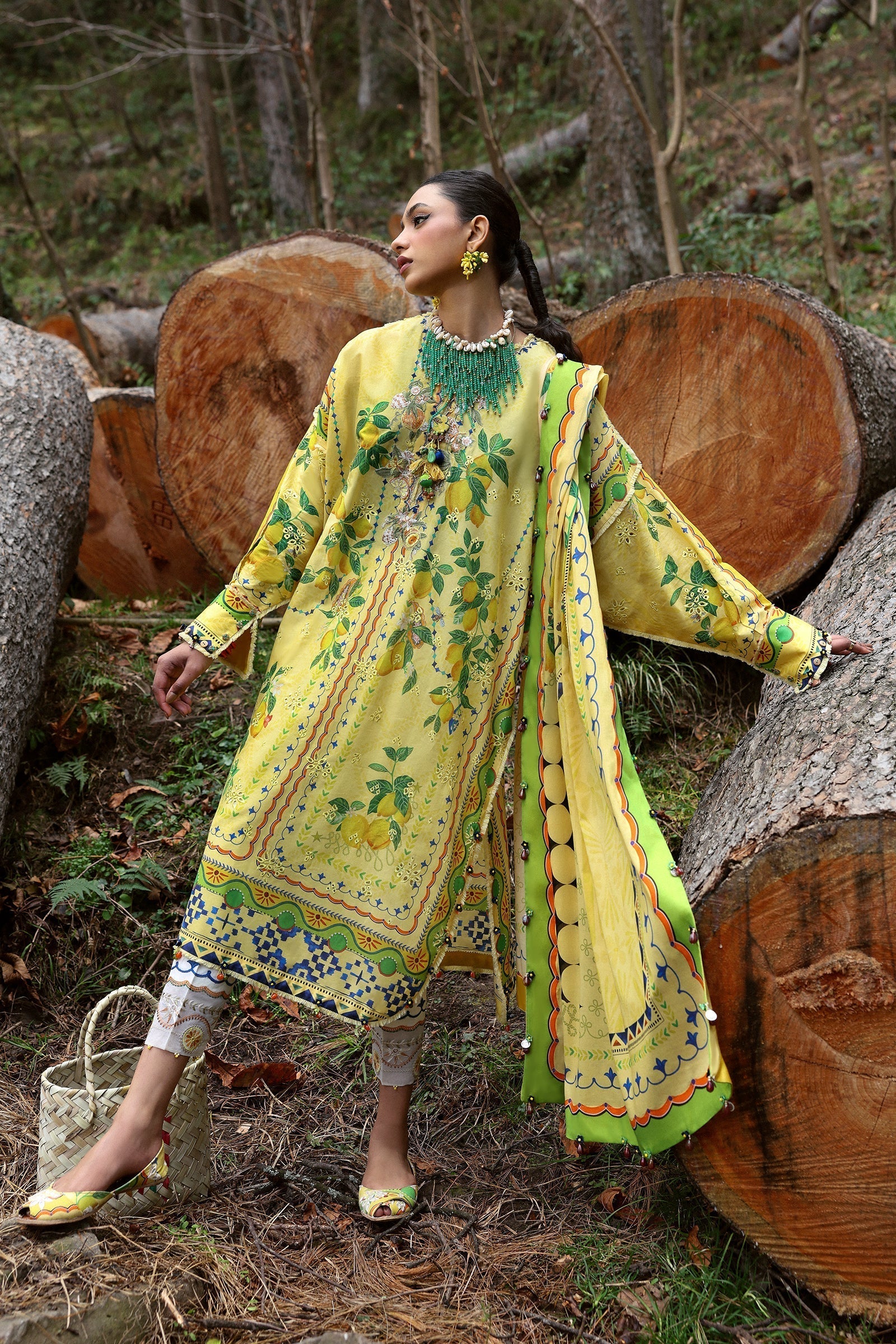 Zaha | Lawn 25 | DAHLIA (ZL25-04 A) S Yellow Lawn