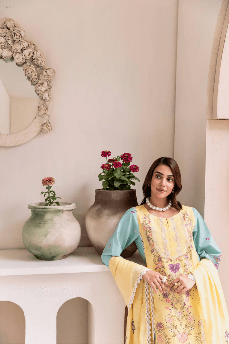 Manara | Mgrolia Garden 25 | MACARON - Pakistani Designer Dress - by Manara | Type: Ladies Clothes - 100% Original at Saira Sultan