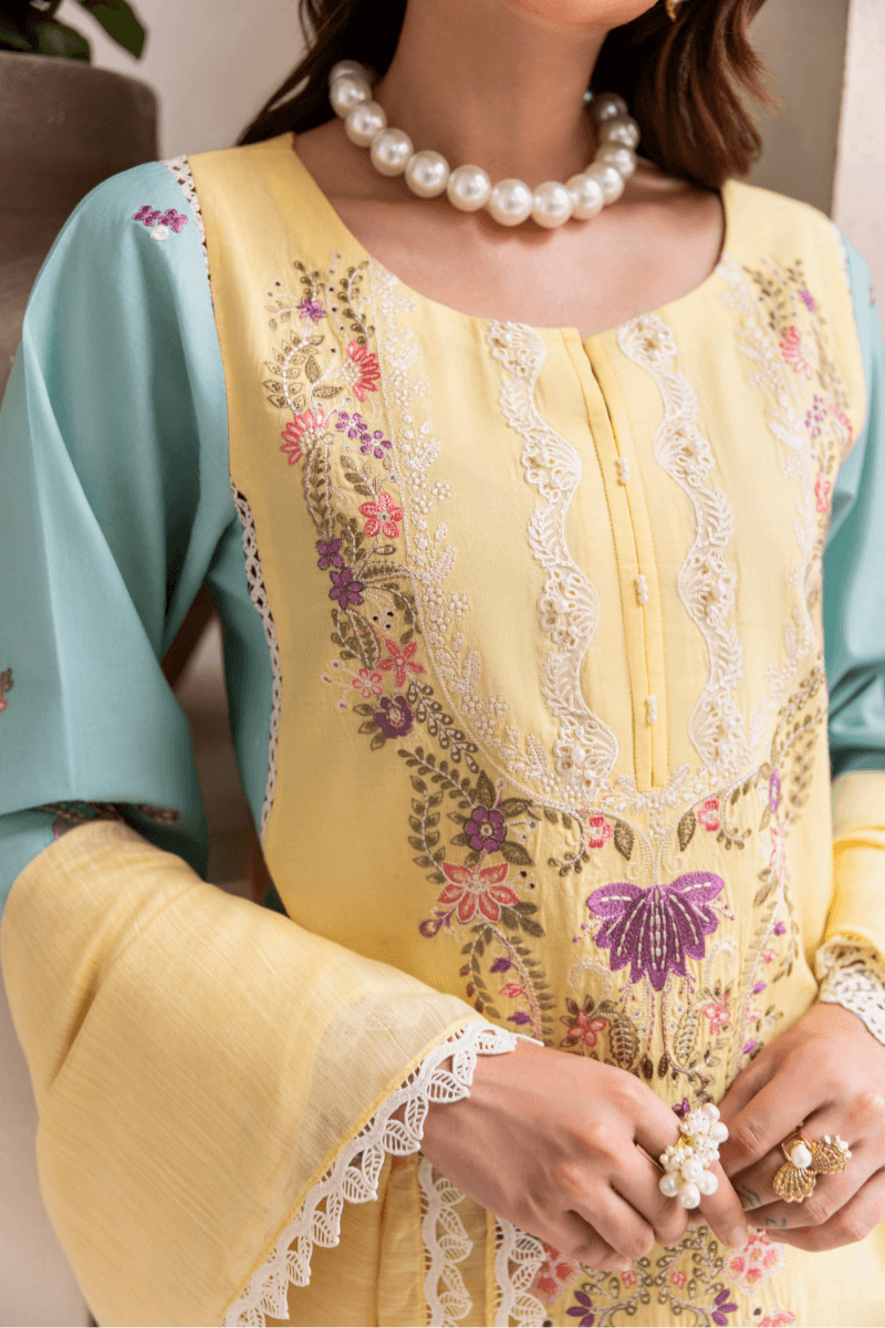 Manara | Mgrolia Garden 25 | MACARON - Pakistani Designer Dress - by Manara | Type: Ladies Clothes - 100% Original at Saira Sultan