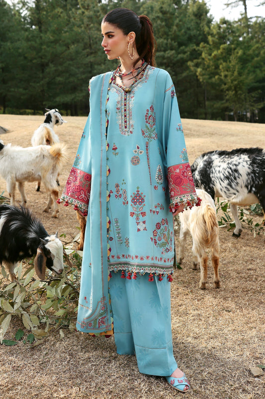 Zaha | Lawn 25 | RHEA (ZL25-14 A) XS Ice Blue Lawn