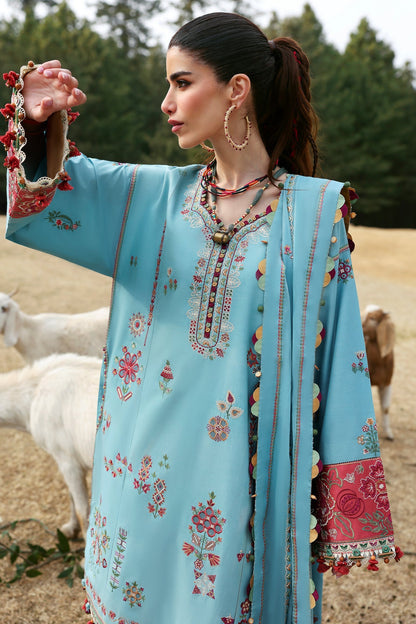 Zaha | Lawn 25 | RHEA (ZL25-14 A) L Ice Blue Lawn